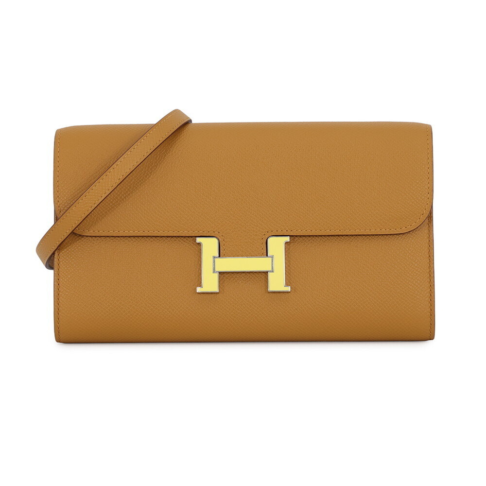 Hermes Constance To Go Long Wallet, Sesame, Lacquer Hardware, Epsom Leather, ...